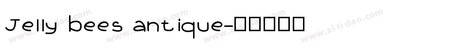 Jelly bees antique字体转换